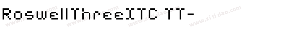 RoswellThreeITC TT字体转换